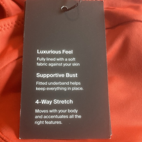 NWT Knix Balcony Cup one piece swimsuit in Lava (orange/red) - Picture 10 of 15